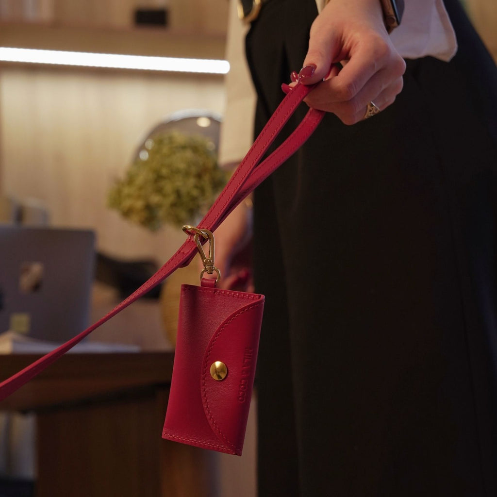 Mila & Coco - Burgundy Leather Leash